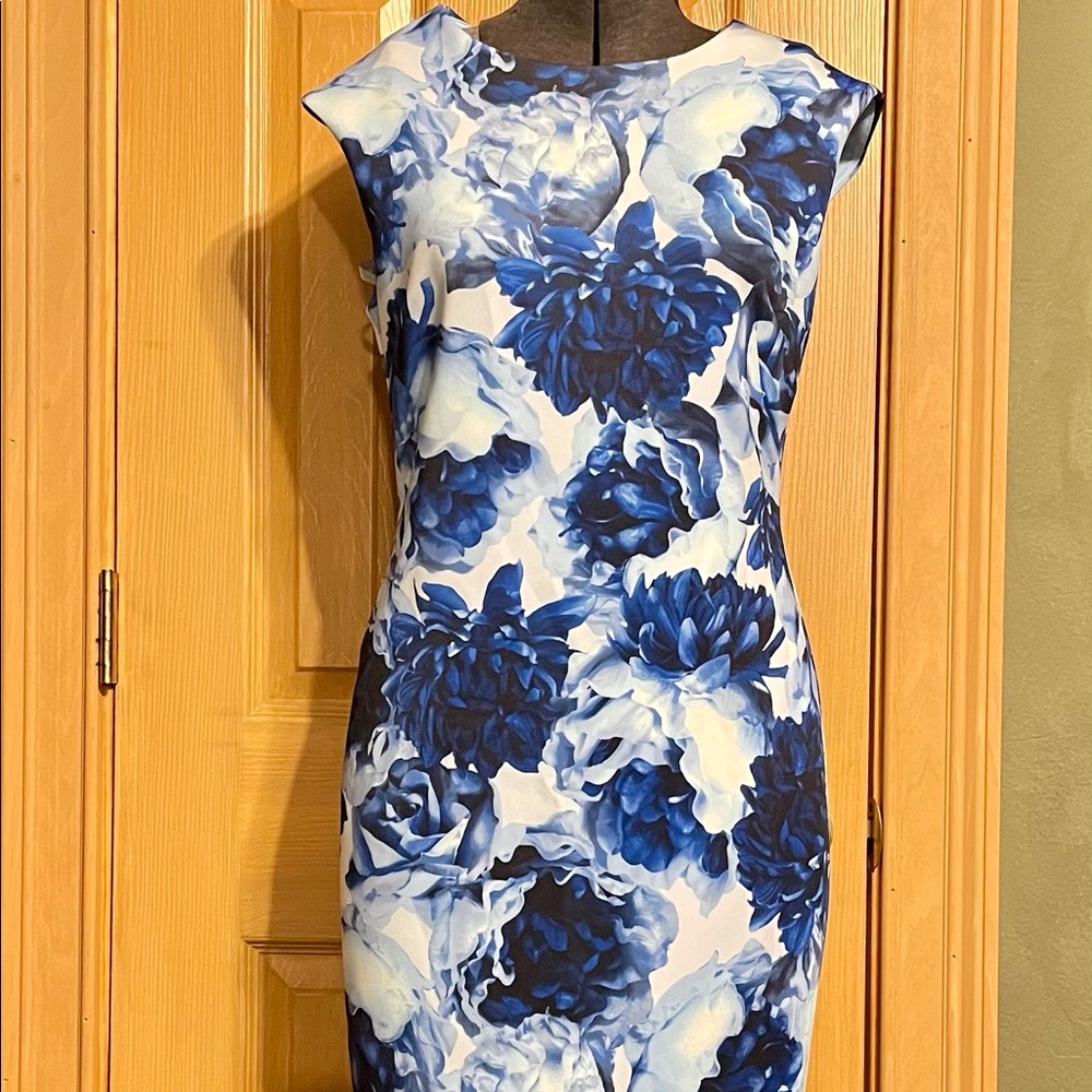 Tahari Floral Career Dress 6 8 Made for Curves!!!